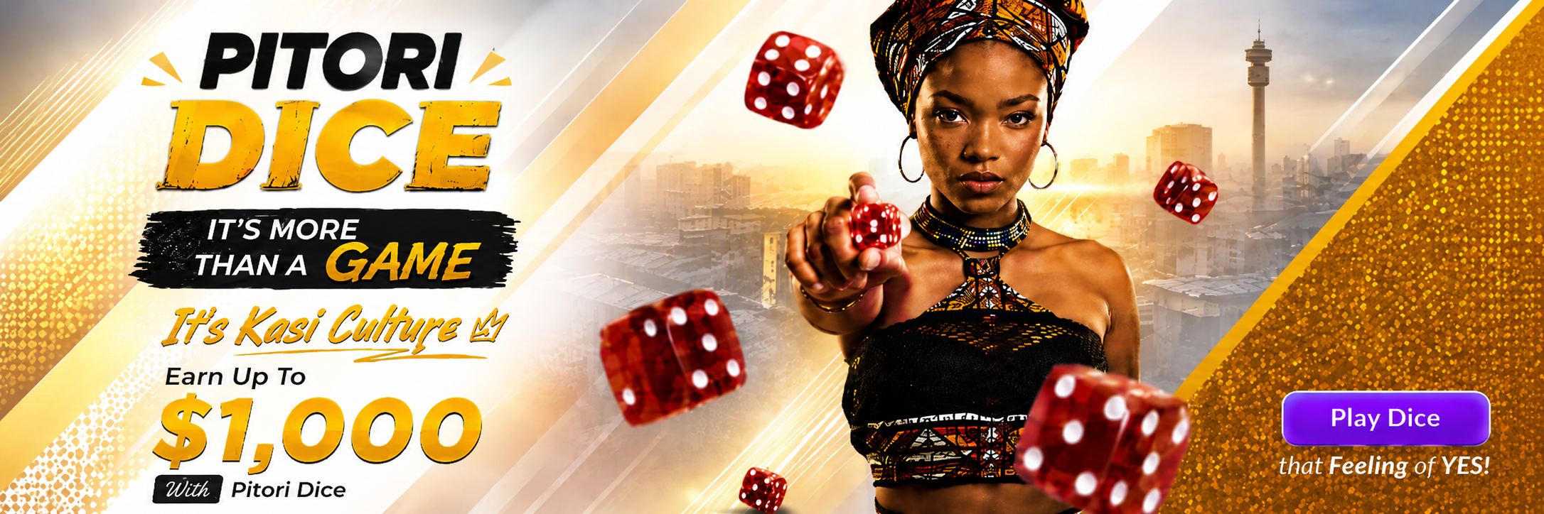 Pitori Dice — it's more than a game, it's Kasi Culture. Earn up to $1,000 with Pitori Dice
