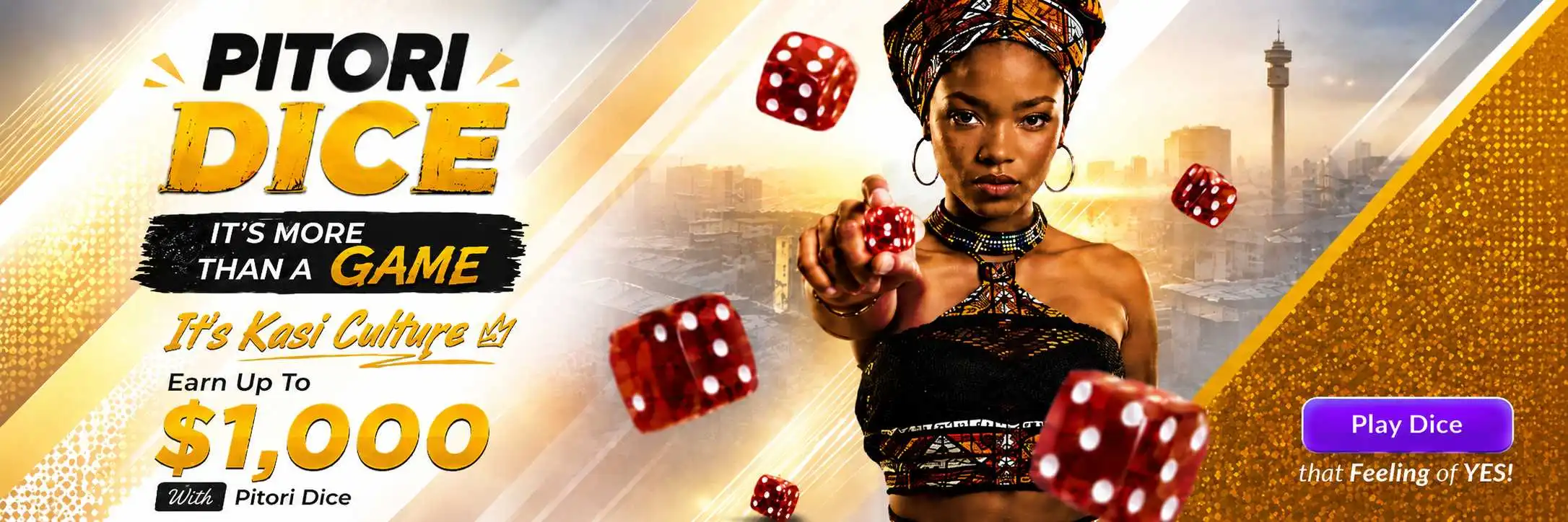 Pitori Dice — it's more than a game, it's Kasi Culture. Earn up to $1,000 with Pitori Dice